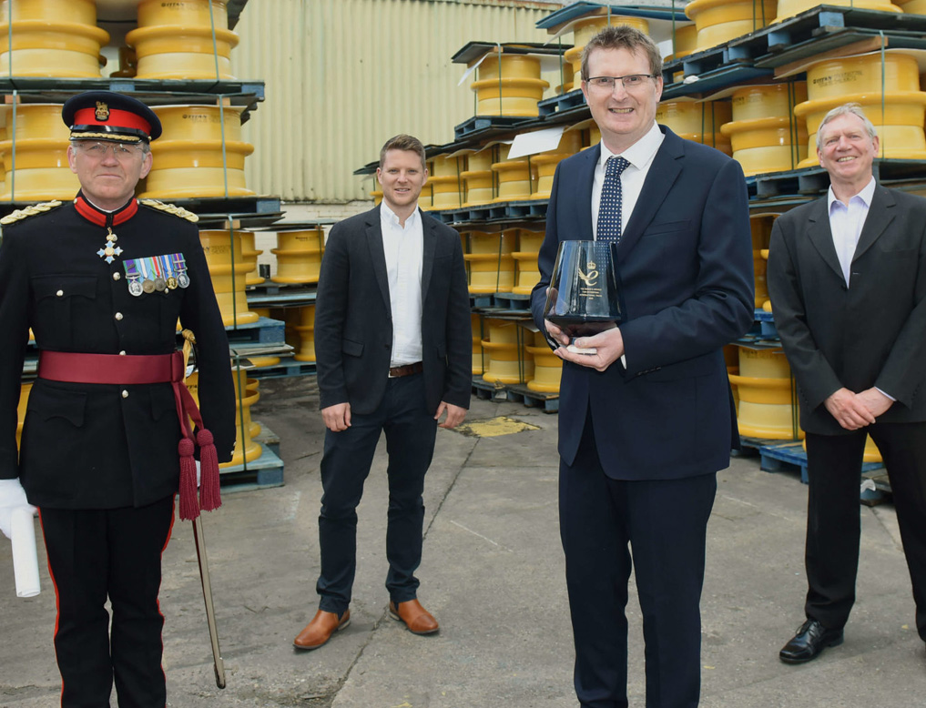 Our groundbreaking single piece crane wheel received the Queen’s Award for product innovation